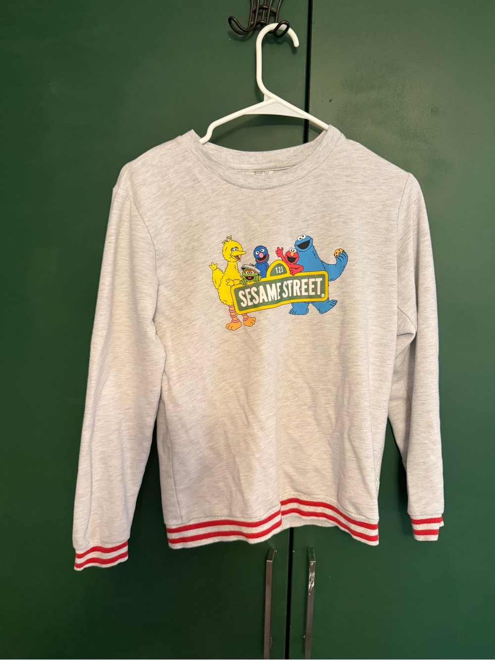 Peter Alexander Sesame Street Breakthrough Gray Elmo Cookie Monster Junior Sz 12